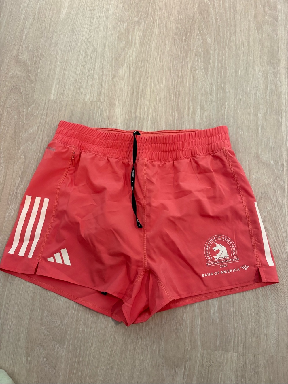 adidas Women’s Red Boston Marathon Athletic Shorts